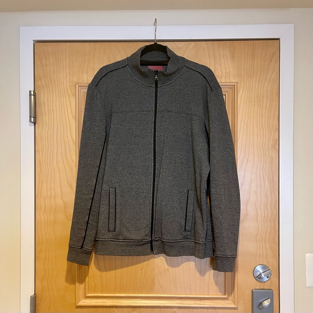 Alfani Men’s Athletic Zip-Front Athletic Shell Jacket - Grey - Picture 1 of 4